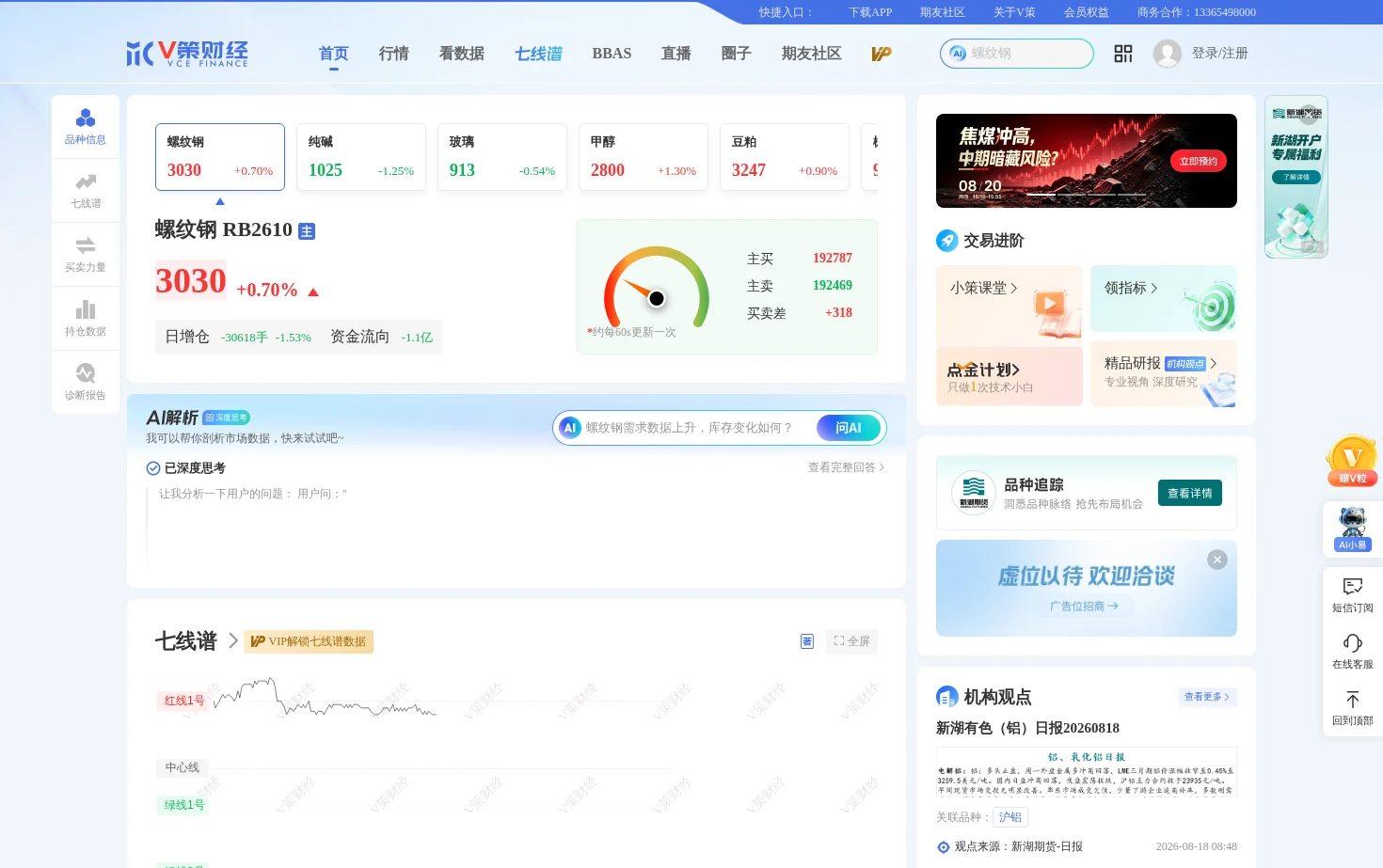 V策财经 页面快照